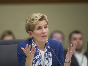 Former Ontario Premier Kathleen Wynne defends her decisions as Premier at Queens' Park, in Toronto, Ont. on Monday December 3, 2018. (Stan Behal/Toronto Sun/Postmedia Network)