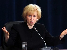 Former prime minister Kim Campbell testifies before the Oliphant Commission in Ottawa, Wednesday, April 29 2009.
