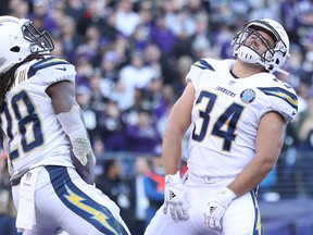 The Los Angeles Chargers  not only covered as underdogs, but beat the Ravens outright on Sunday. (GETTY IMAGES)