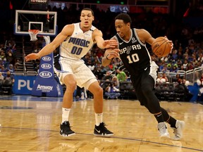 DeMar DeRozan leads the Spurs in points, assists and steals.  Photo by Sam Greenwood/Getty Images)
