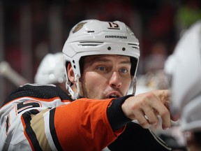 The Anaheim Ducks play only one game this coming week,and with a bunch of  other teams playing three or even four times, maintays such as Ryan Getzlaf can safely be benched. (Bruce Bennett/Getty Images)