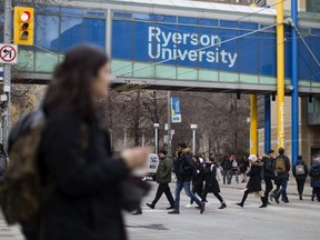 A general view of the Ryerson University campus  on Jan. 17, 2019. (The Canadian Press)