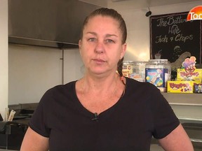 Carolyn Kerr -- a domestic abuse survivor -- says her fish and chip shop is being driven out of business by activists because its called The Battered Wife.