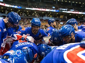 The Rock beat the Wings in overtime in Toronto on Friday night. (Photo by Ryan McCullough / National Lacrosse League)