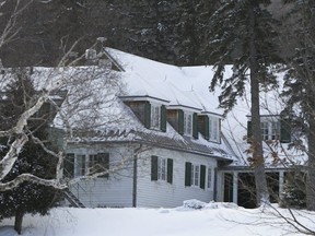 The Prime Minister's Harrington Lake cottage is pictured in December 2010.