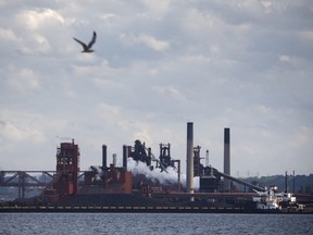 ArcelorMittal Dofasco's steel plant is seen on June 4, 2018 in Hamilton. (Cole Burston/Getty Images)