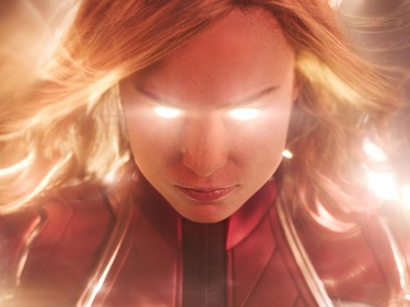 Brie Larson as Captain Marvel. (Marvel Studios)