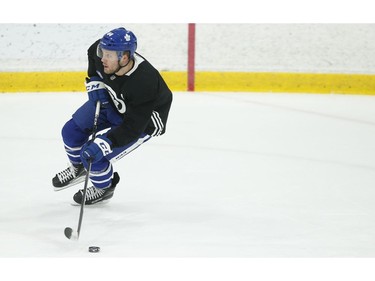 Toronto Maple Leafs Morgan Rielly D (44) wheels up the ice during practice at the MCC in Toronto on Friday January 11, 2019. Jack Boland/Toronto Sun/Postmedia Network