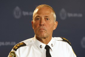 Former Toronto Police Chief Bill Blair during a news conference at Headquarters in 2014. (CHRIS DOUCETTE/TORONTO SUN )