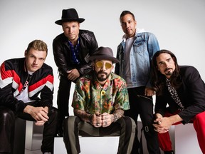 Backstreet Boys (L-R): Nick Carter, Brian Littrell, AJ McLean, Howie Dorough and Kevin Richardson. (Sony Music)