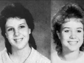 Sabrina Long, left, and Melinda McSwain from their high school yearbook. McSwain is charged with kidnapping and murder in Longs disappearance.