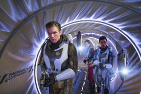 Anson Mount as Captain Pike; Rachael Ancheril as Lt. Nhan; Sonequa Martin-Green as Michael Burnham in a scene from Star Trek: Discovery. (Jan Thijs/CBS)