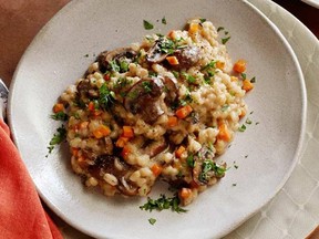 Slow cooker mushroom barley risotto. (Courtesy Foodnetwork.ca)