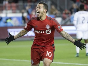 Toronto FC transferred star forward Sebastian Giovinco to Al-Hilal FC in Saudi Arabia. In an Instagram post, the Atomic Ant claimed he would have stayed in Toronto for less money while accusing TFC management of preferring “to focus on things other than the pure desire to win.”  CRAIG ROBERTSON/TORONTO SUN FILE