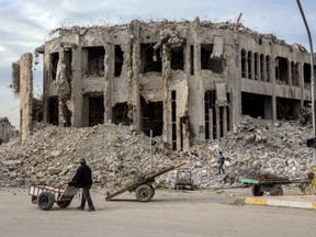 ISIS wuz here. One of the architectural treasures in Iraq obliterated by ISIS. GETTY IMAGES