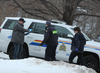 RCMP officers conducted terrorism-related raids in Kingston, Ont., on Thursday, January 24, 2019. (Steph Crosier/The Whig-Standard/Postmedia Network)