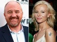 Louis C.K. and Sarma Melngailis. (Getty Images file photos)