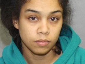Sashauna Wilkins, 23, is charged by Toronto Police in a human trafficking investigation.