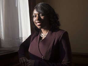 Mitzie Hunter is pictured at the Ontario legislature in Toronto on Wednesday, January 17, 2018.  THE CANADIAN PRESS/Chris Young