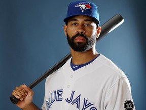 Dalton Pompey of the Toronto Blue Jays poses for a portrait on Feb. 22, 2018 at Dunedin Stadium in Dunedin, Fla.