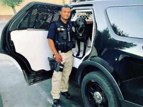 This undated photo provided by the Newman Police Department shows officer Ronil Singh of Newman Police Department who was killed early Wednesday, Dec. 26, 2018, in the town of Newman, Calif.