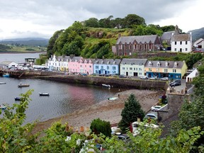 Portree, the largest town on the Isle of Skye, is nestled deep in its protective harbour. (Dominic Arizona Bonuccelli photo)