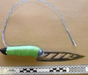 A knife seized by police investigating a string of pharmacy robberies in York Region.