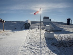 The entrance to a decommissioned nuclear fallout shelter, commonly called a "Diefenbunker", in the rural community of Debert, N.S., is seen on Saturday, Jan. 26, 2019.  THE CANADIAN PRESS/Andrew Vaughan