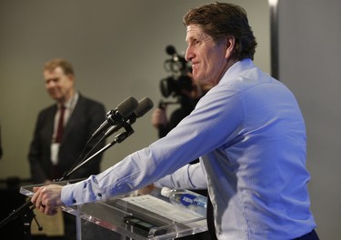Toronto Maple Leafs coach Mike Babcock speaks to the media after the game  in Toronto on Thursday January 3, 2019. Jack Boland/Toronto Sun/Postmedia Network