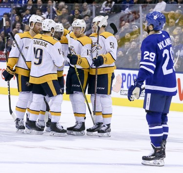 Toronto Maple Leafs right wing William Nylander (29) skates past as the Nashville Predators defeated the Toronto Maple Leafs, 4-0 in Toronto on January 7, 2019. Veronica Henri/Toronto Sun/Postmedia Network
