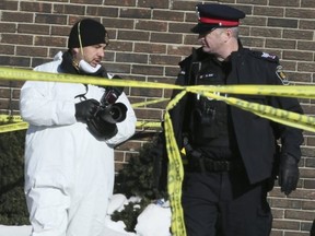 York Regional Police are investigating after two men were gunned down at the Dream Palace Banquet Hall and Restaurant, 8131 Keele St. in Vaughan on  Jan. 26, 2019. (Veronica Henri. Toronto Sun)