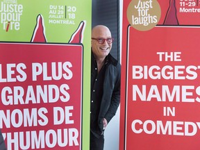 Comedian Howie Mandel, one of the new co-owners of the Just for Laughs comedy festival, is seen at the company's headquarters Tuesday, May 15, 2018 in Montreal. (THE CANADIAN PRESS/Ryan Remiorz)
