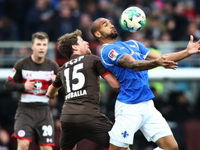 Terrence Boyd (right) joined Toronto FC from Darmstadt this off-season. (GETTY IMAGES)