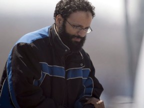 Chiheb Esseghaier arrives at Buttonville Airport just north of Toronto on Tuesday, April 23, 2013. (The Canadian Press)