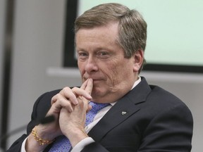 Mayor John Tory on Wednesday January 23, 2019. (Veronica Henri, Toronto Sun)