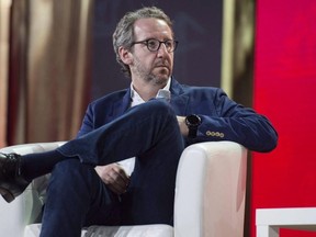 Gerald Butts, principal secretary to Prime Minister Justin Trudeau, looks on during the federal Liberal national convention in Halifax on April 20, 2018. (The Canadian Press)