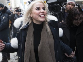 Marcella Zoia, 19 , leaves College Park Courts on Feb. 13, 2019.