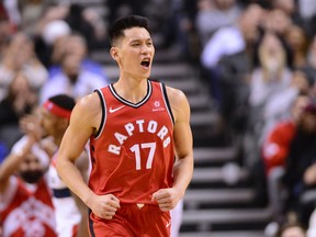 Jeremy Lin made his Toronto Raptors debut on Wednesday night. (THE CANADIAN PRESS)