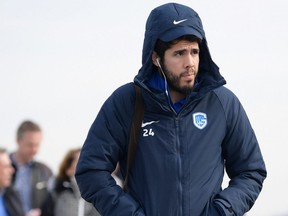 Alejandro Pozuelo on February 13, 2019 at Maastricht Airport, The Netherlands, a day ahead of the Europa League round of 16 first leg football match against Slavia Prague. (GETTY IMAGES)