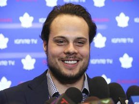 Maple Leafs centre Auston Matthews signed a new deal on Tuesday. VERONICA HENRI/TORONTO SUN