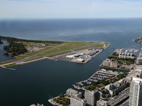 Toronto's Billy Bishop, seen from the CN Tower in this June 26, 2018 file photo. (Dave Abel/Toronto Sun/Postmedia Network)