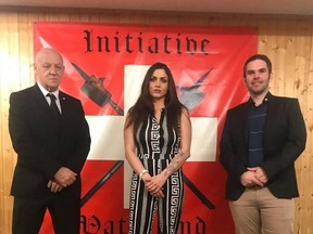 Jasmin Maeder has gone from naughty to Nazi. The Swiss miss is a former porn star turned Nazi politician.