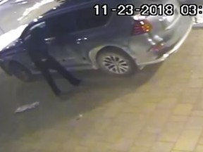 A car thief steals an SUV in a surveillance video released by York Regional Police.