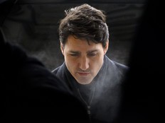 Prime Minister Justin Trudeau arrives to a caucus meeting on Parliament Hill in Ottawa on Wednesday, Feb. 20, 2019.