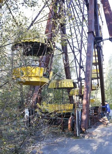 The amusement park in the once utopian town of Prypiat, in Ukraine, has been rusting away since the 1986 nuclear disaster at the Chornobyl power plant. (Chris Doucette/Toronto Sun/Postmedia Network)