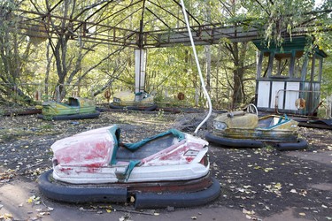 The amusement park in the once utopian town of Prypiat, in Ukraine, has been rusting away since the 1986 nuclear disaster at the Chornobyl power plant. (Chris Doucette/Toronto Sun/Postmedia Network)
