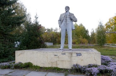 Ukraine has removed thousands of statues of Russian revolutionary Vladimir Lenin since becoming independent, but this one still stands not far from the Chornobyl power plant where the world's worst nuclear disaster occurred in 1986. (Chris Doucette/Toronto Sun/Postmedia Network)