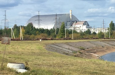 During a visit to Chornobyl, Ukraine — site of the world's worst nuclear power disaster in 1986 — you'll get to see Reactor #4, which is seen here in the background covered by a massive steel and concrete sarcophagus. (Chris Doucette/Toronto Sun/Postmedia Network)