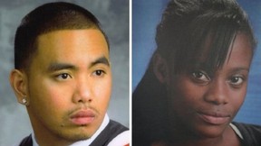 Shyanne Charles, right, Joshua Yasay, left, were killed in a shooting outside a community housing complex on Danzig St. on July 2012.