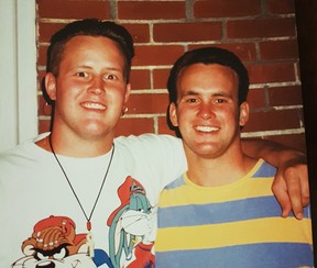 Cory Baylis (left) and his brother, Todd, are pictured in 1992. (Supplied photo)